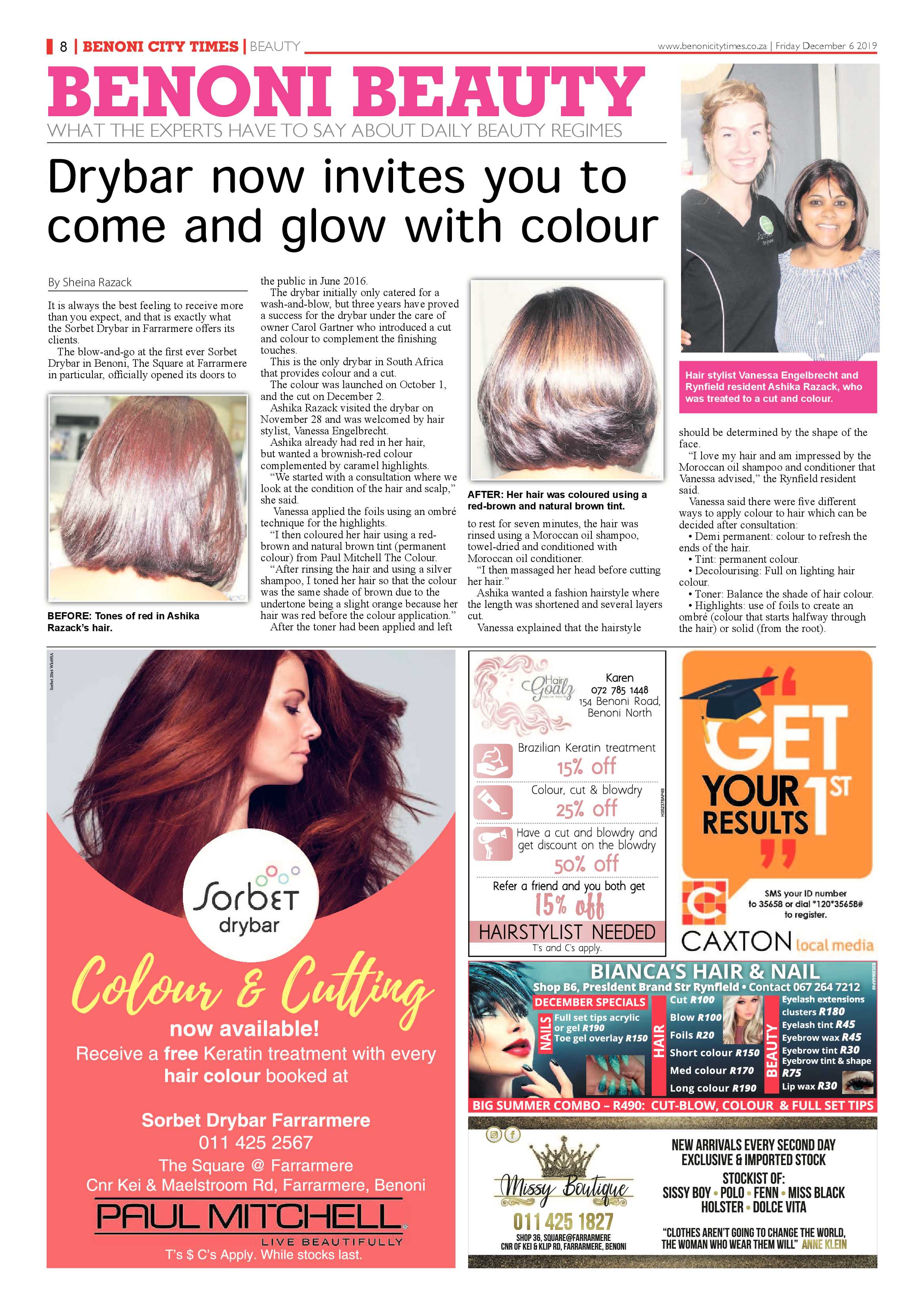 Benoni City times 05 December 2019 page 8