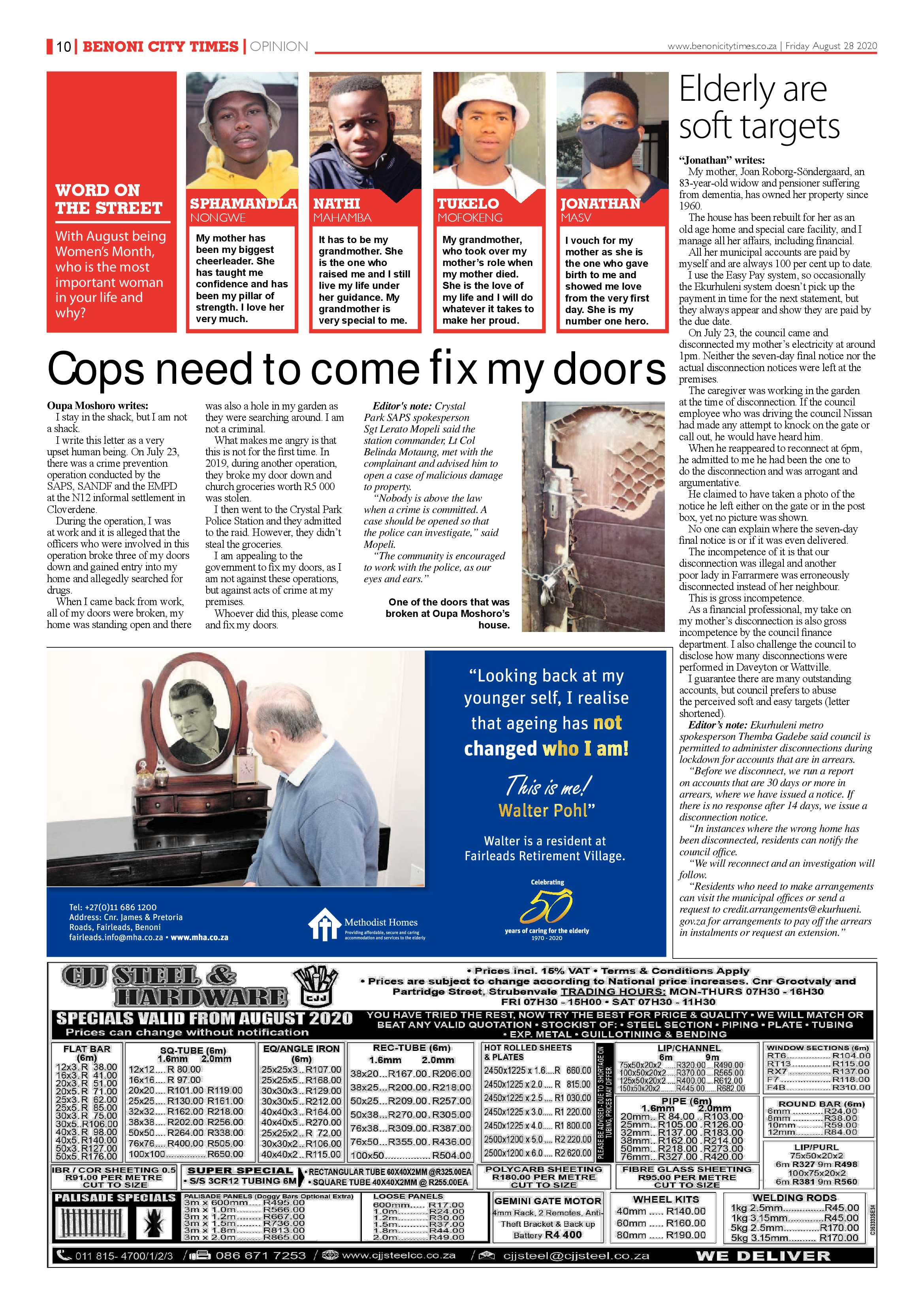 Benoni City times 27 August 2020 page 10