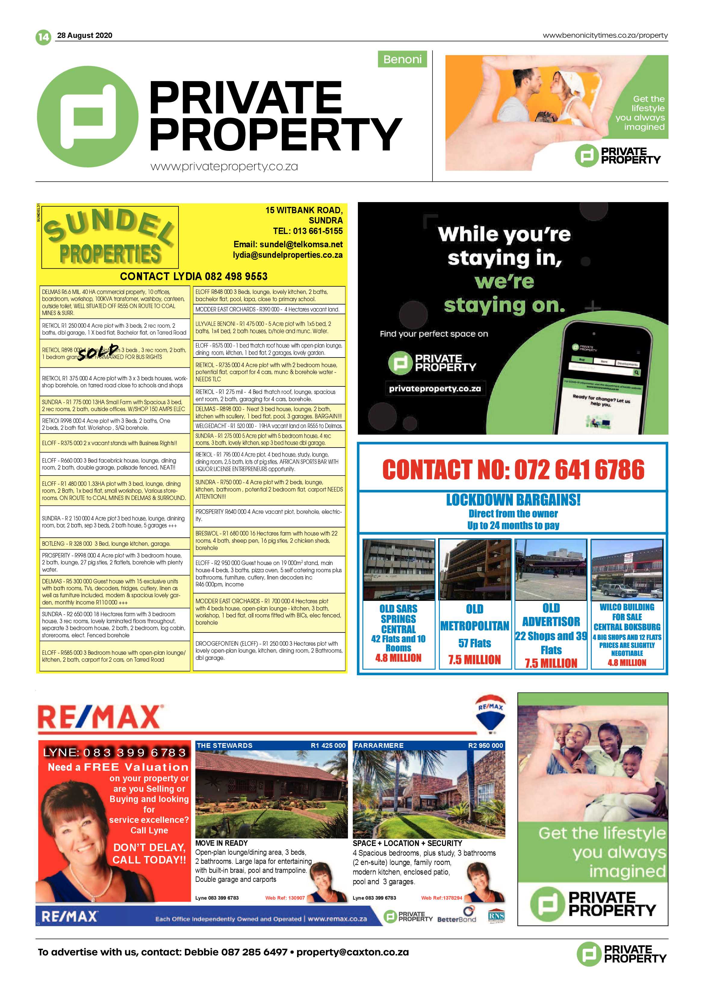 Benoni City times 27 August 2020 page 14