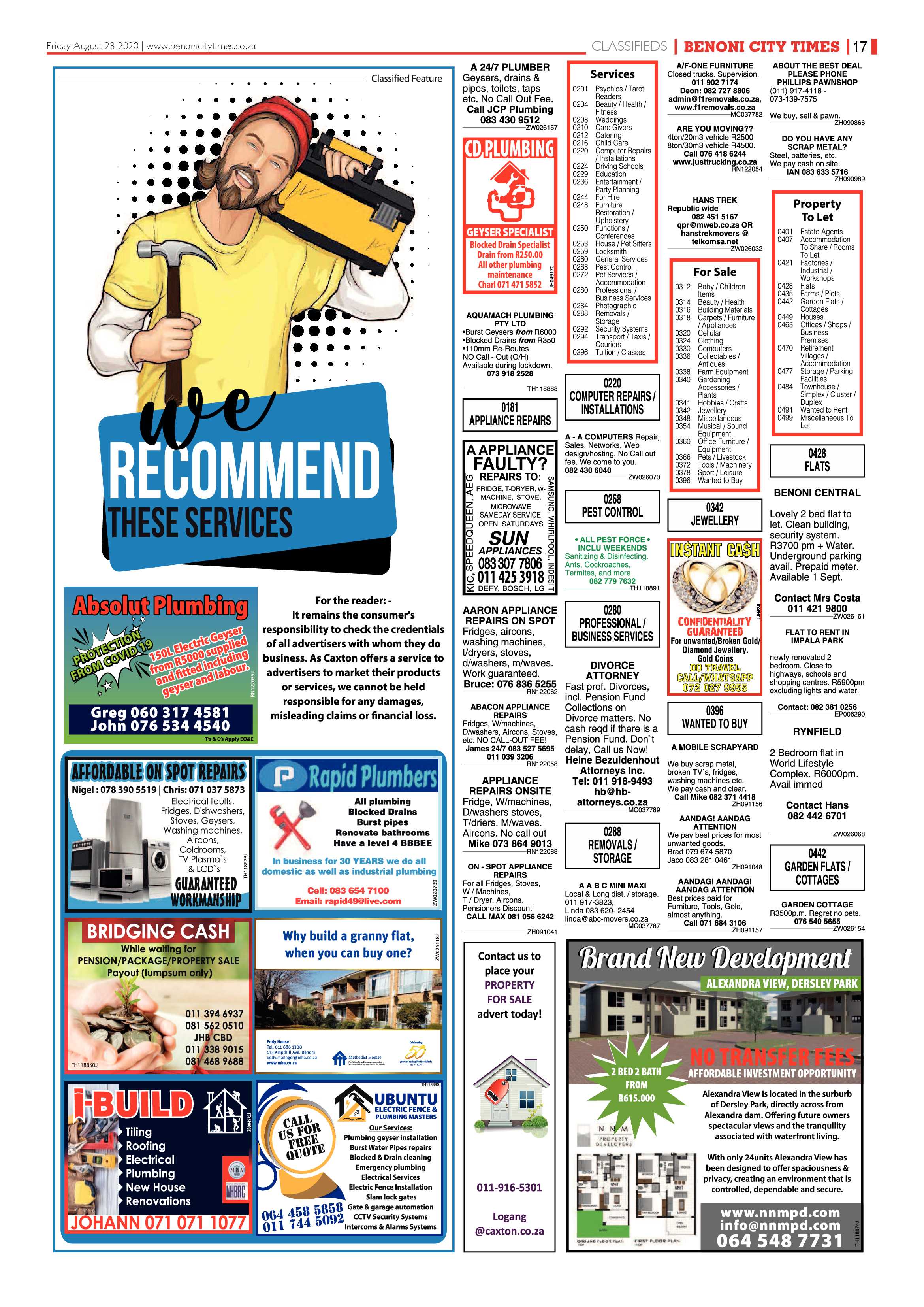 Benoni City times 27 August 2020 page 17