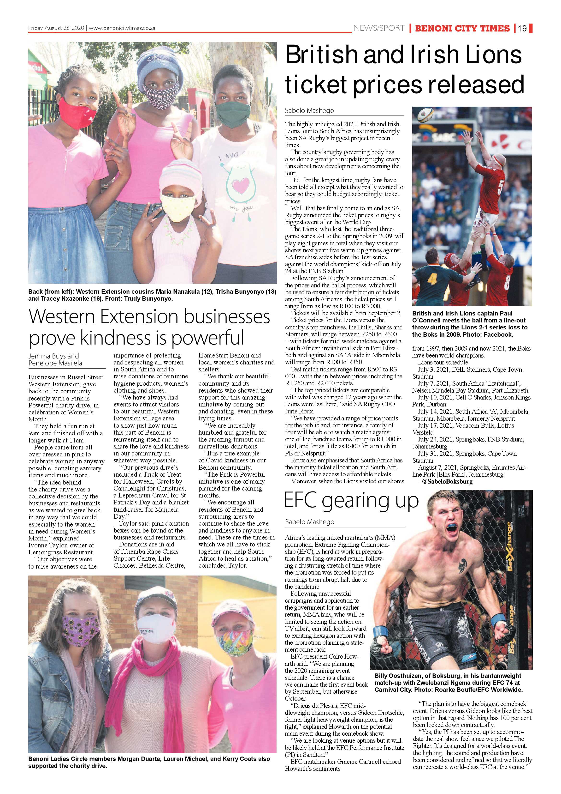 Benoni City times 27 August 2020 page 19