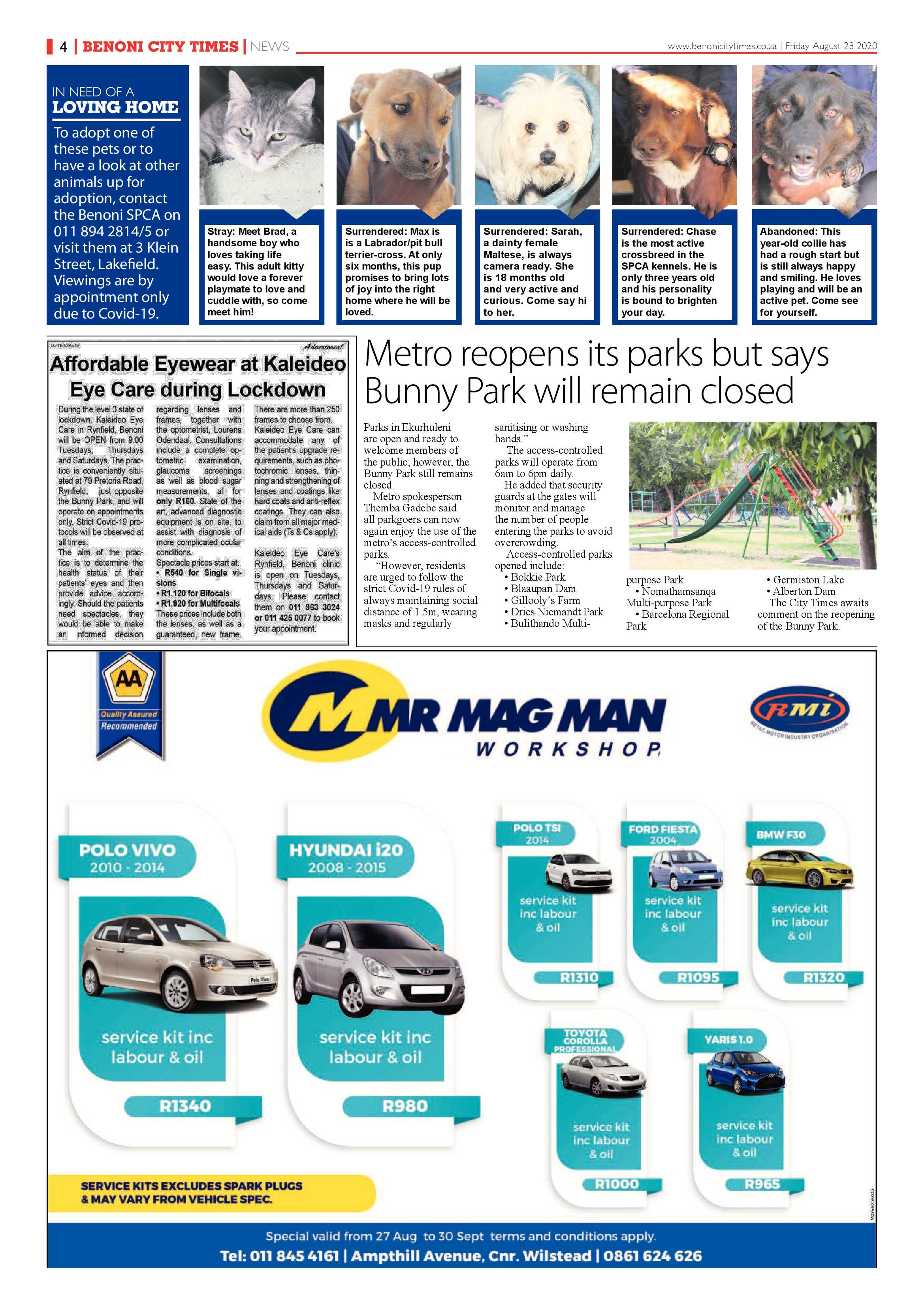 Benoni City times 27 August 2020 page 4