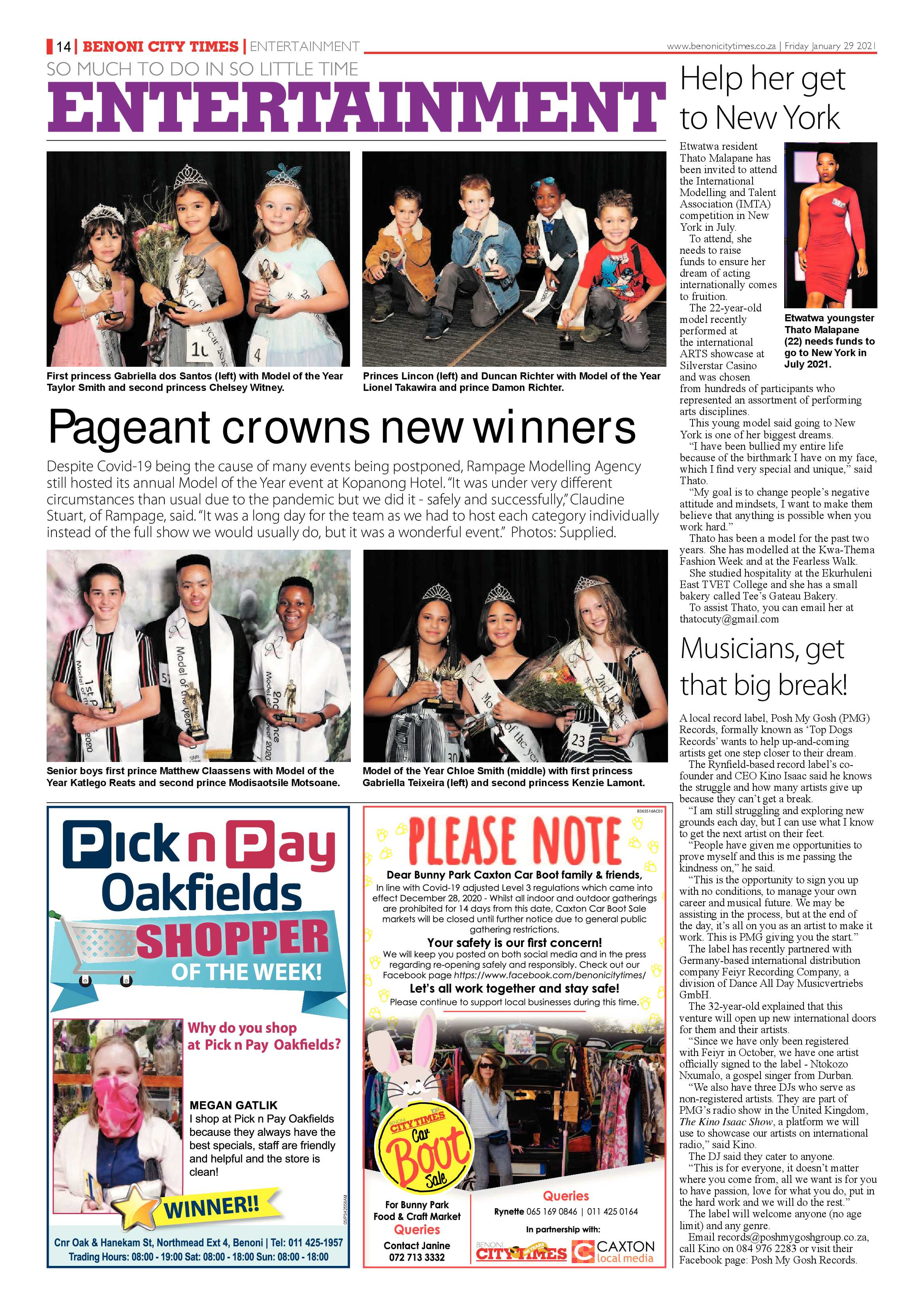 Benoni City times 28 January 2021 page 14