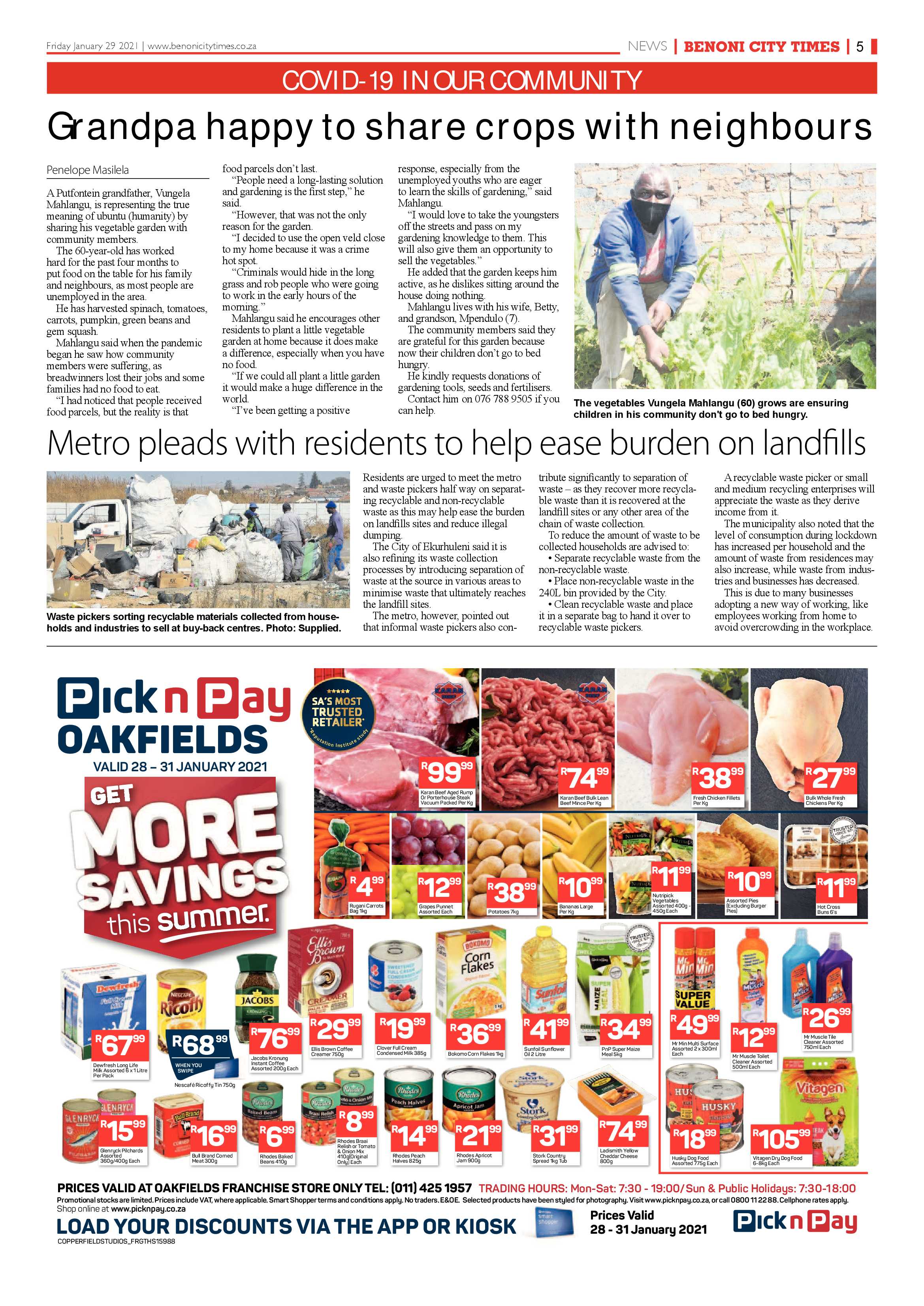 Benoni City times 28 January 2021 page 5