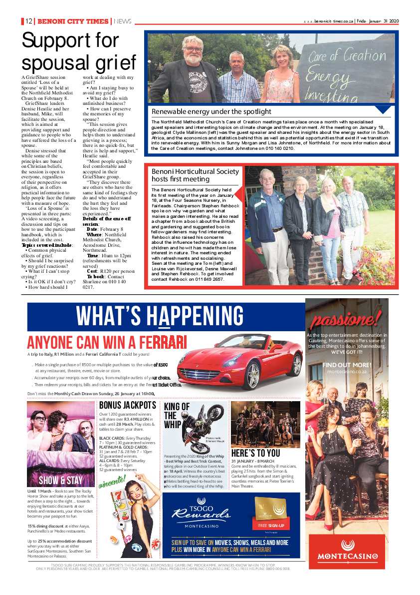 Benoni City Times 30 January 2020 page 12