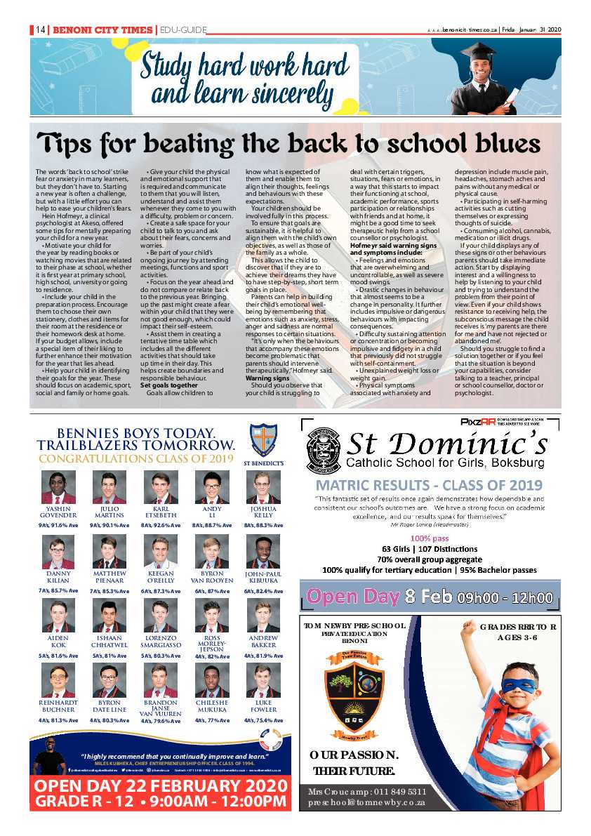Benoni City Times 30 January 2020 page 14