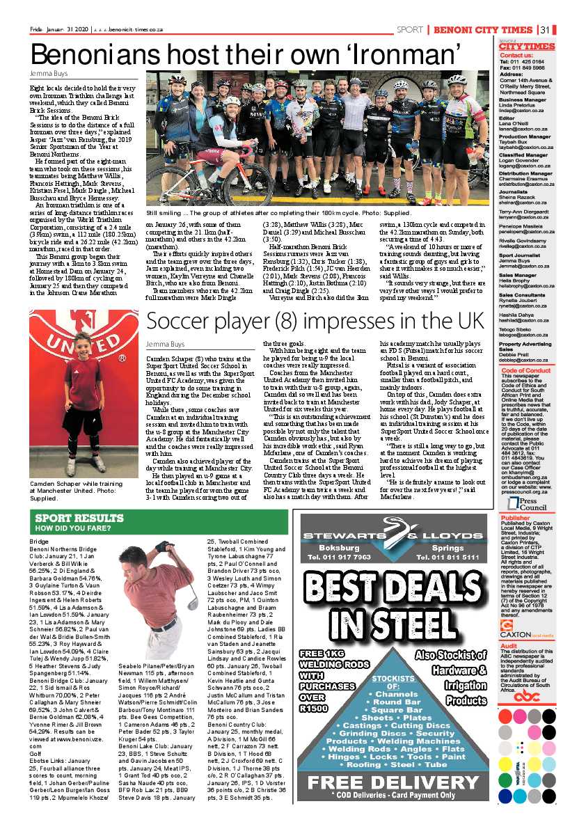 Benoni City Times 30 January 2020 page 31