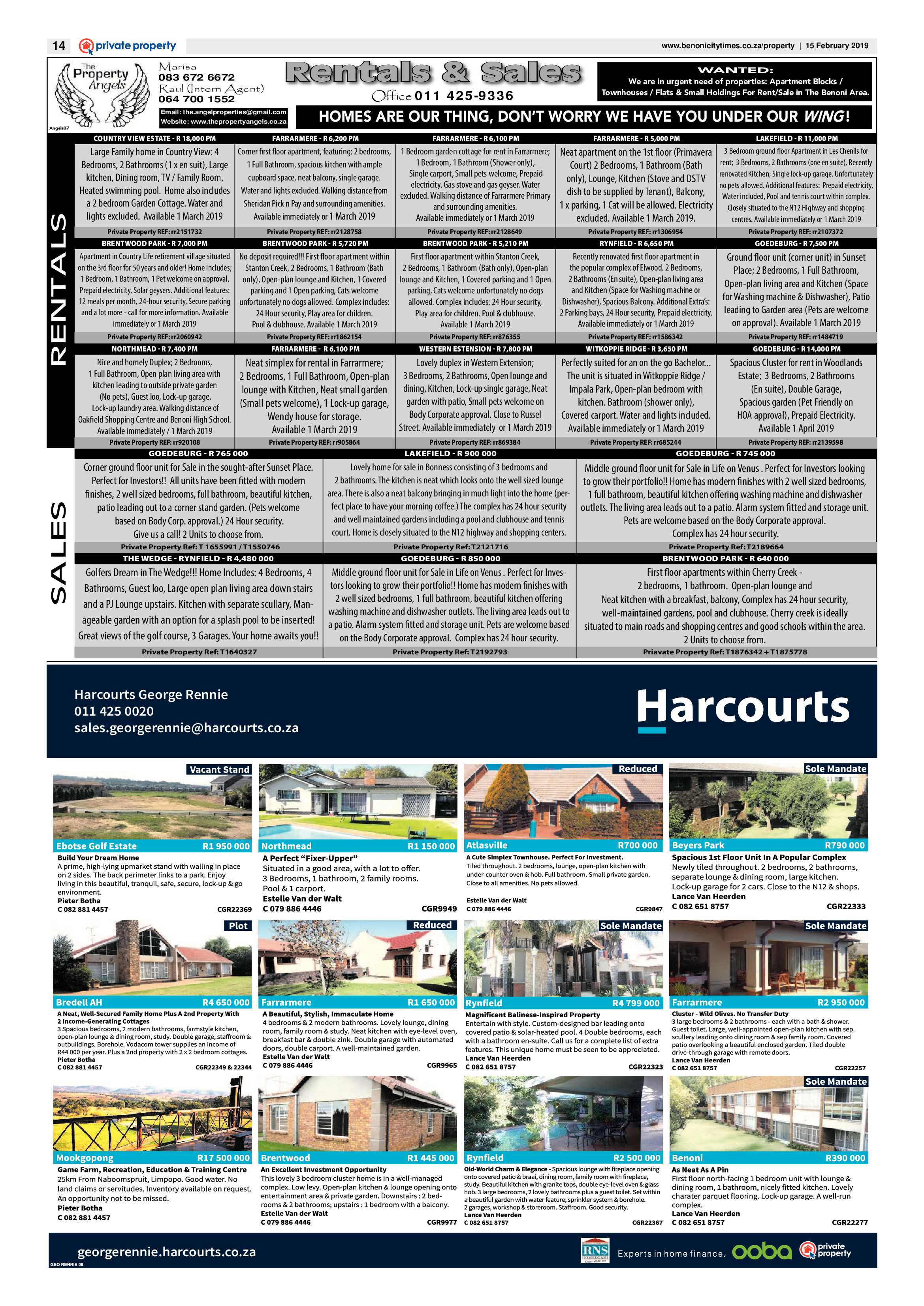 Benoni Cty Times 14 February 2019 page 14