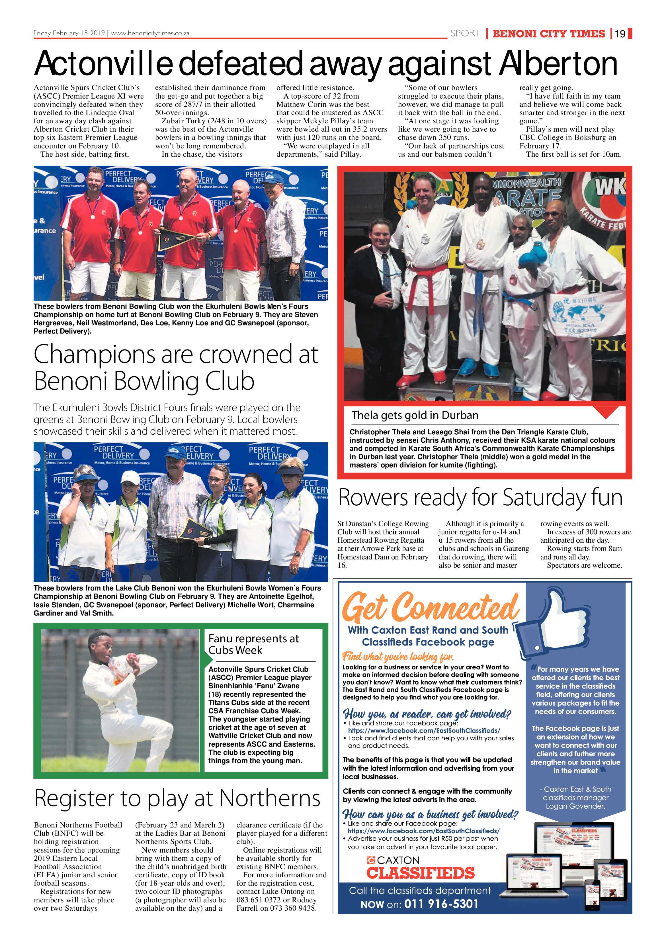 Benoni Cty Times 14 February 2019 page 19