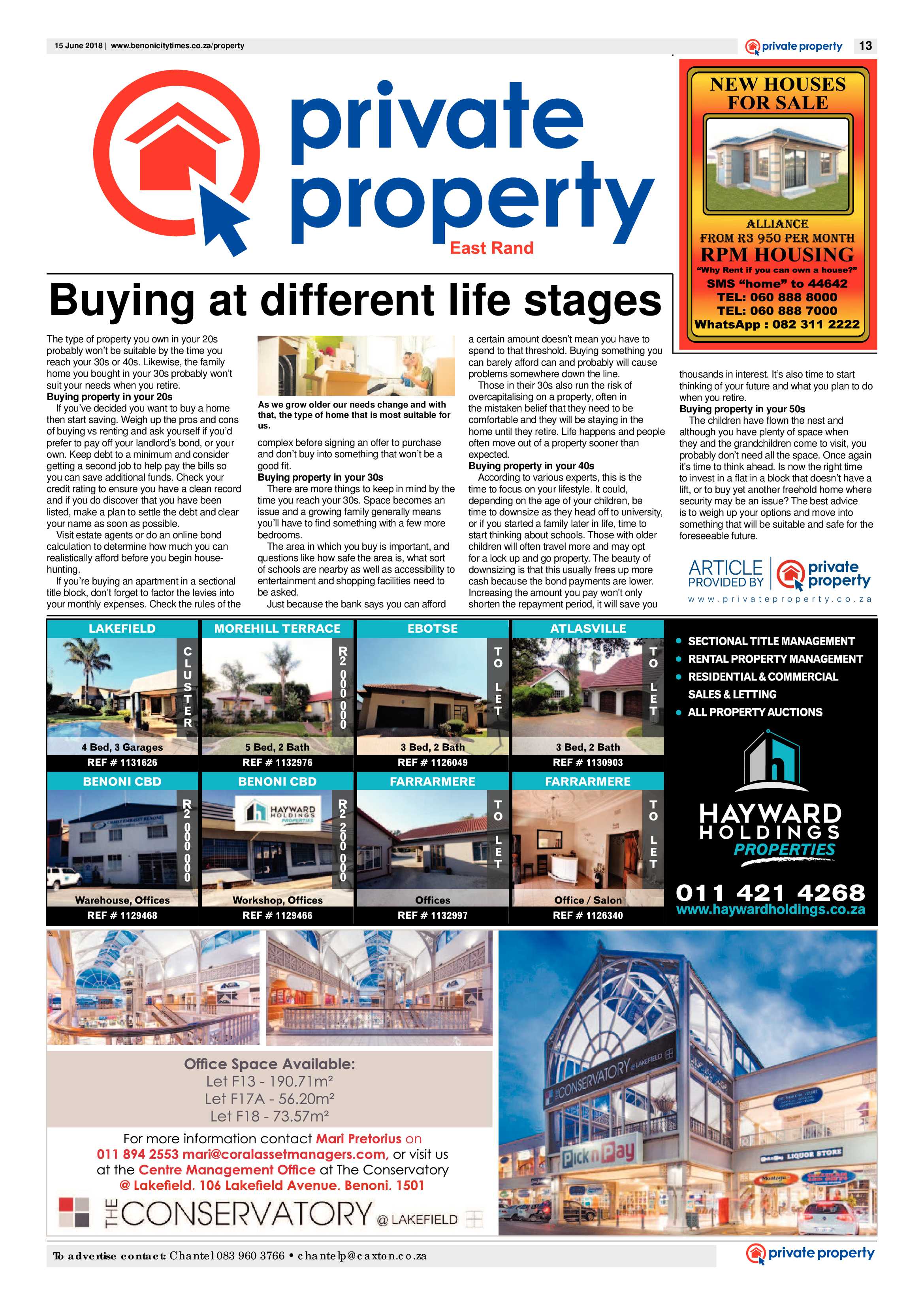 Benoni City Times 14 June 2018 page 13