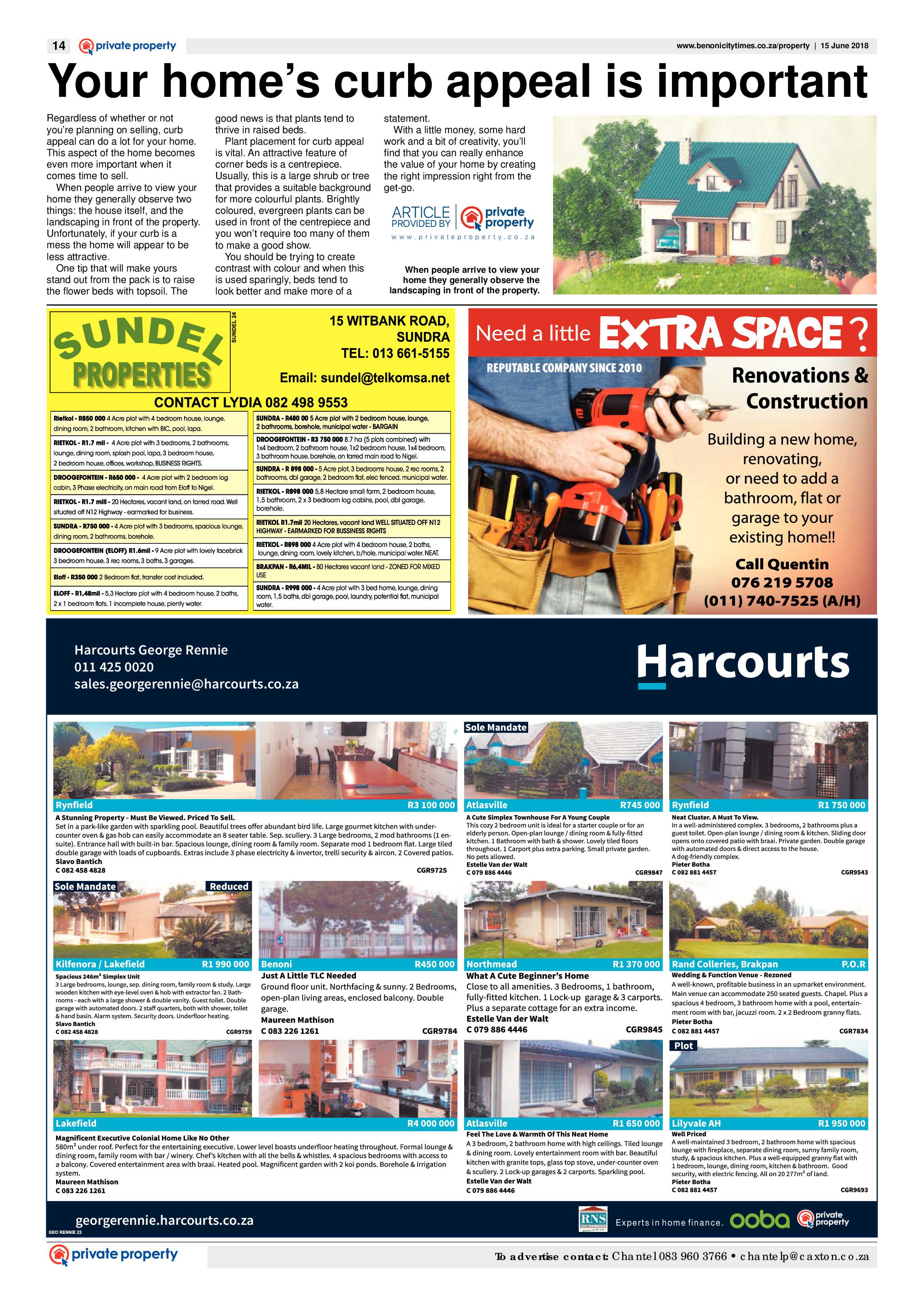 Benoni City Times 14 June 2018 page 14
