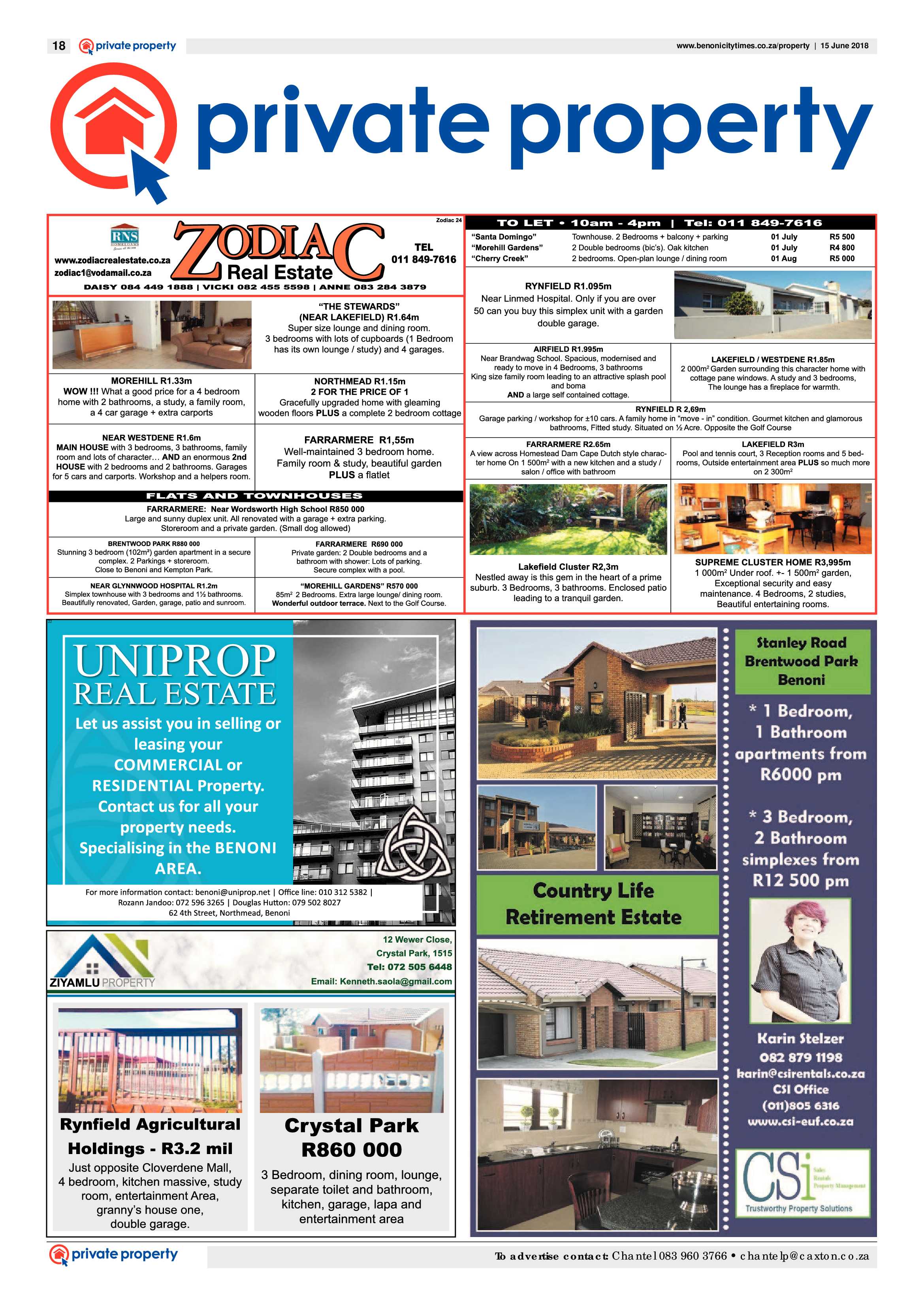 Benoni City Times 14 June 2018 page 18
