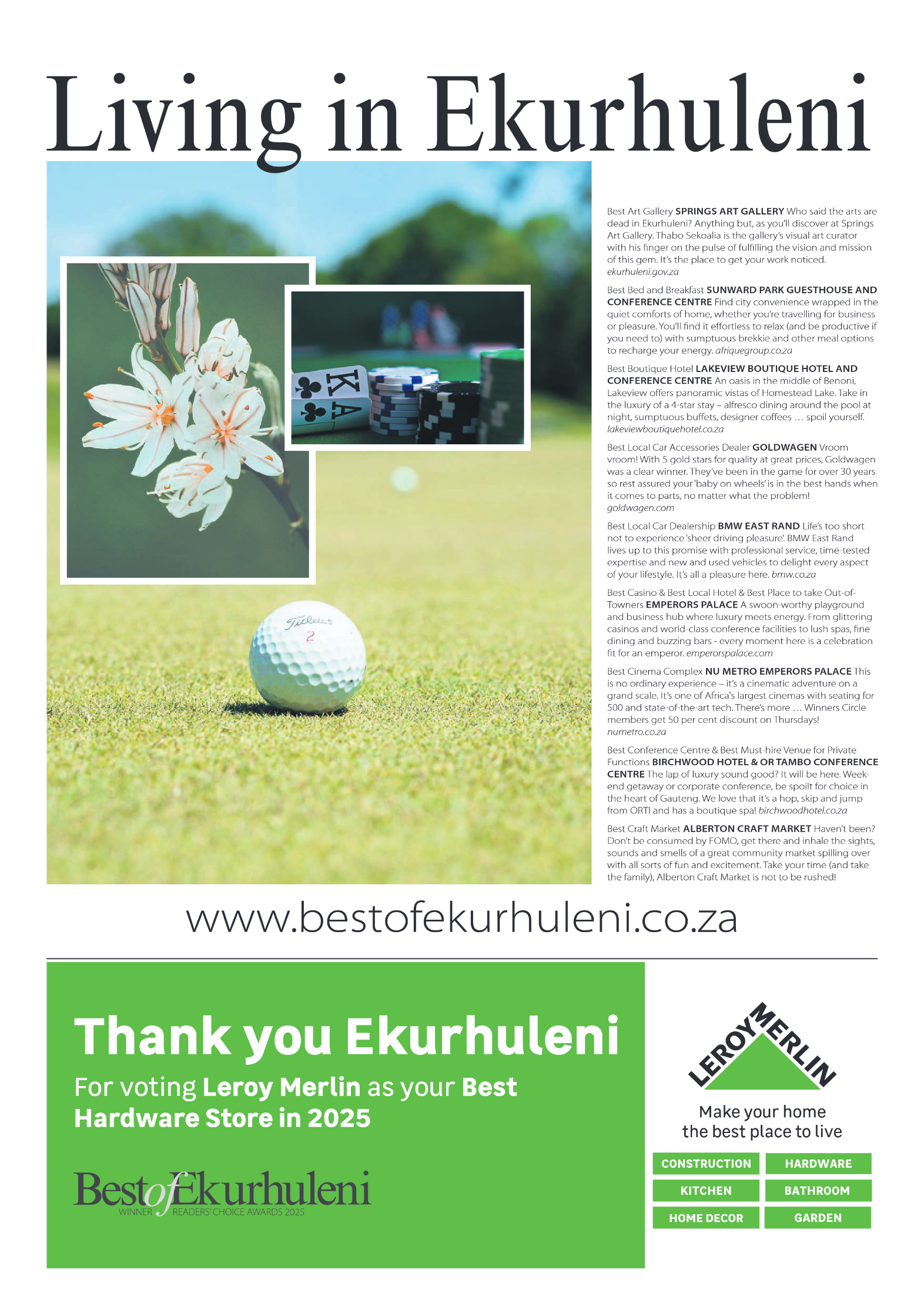 Best of Ekurhuleni Readers Choice Awards 2025 page 6