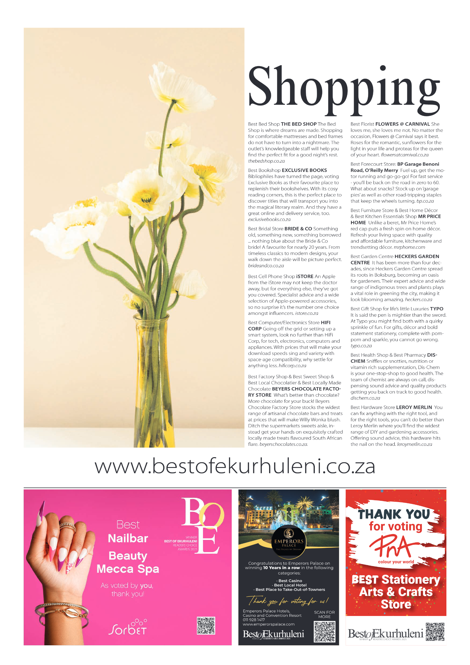 Best of Ekurhuleni Readers Choice Awards 2025 page 8