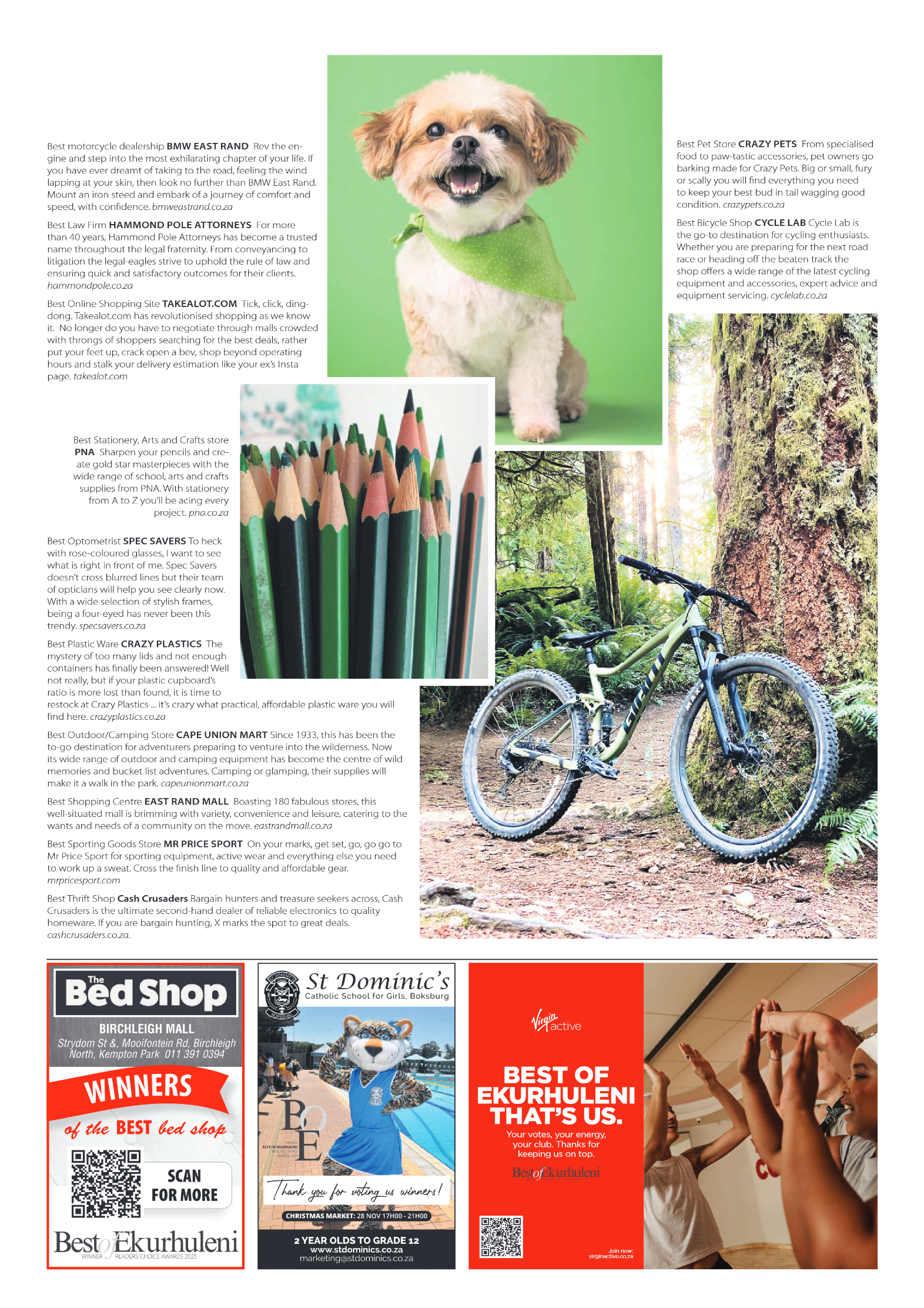 Best of Ekurhuleni Readers Choice Awards 2025 page 9