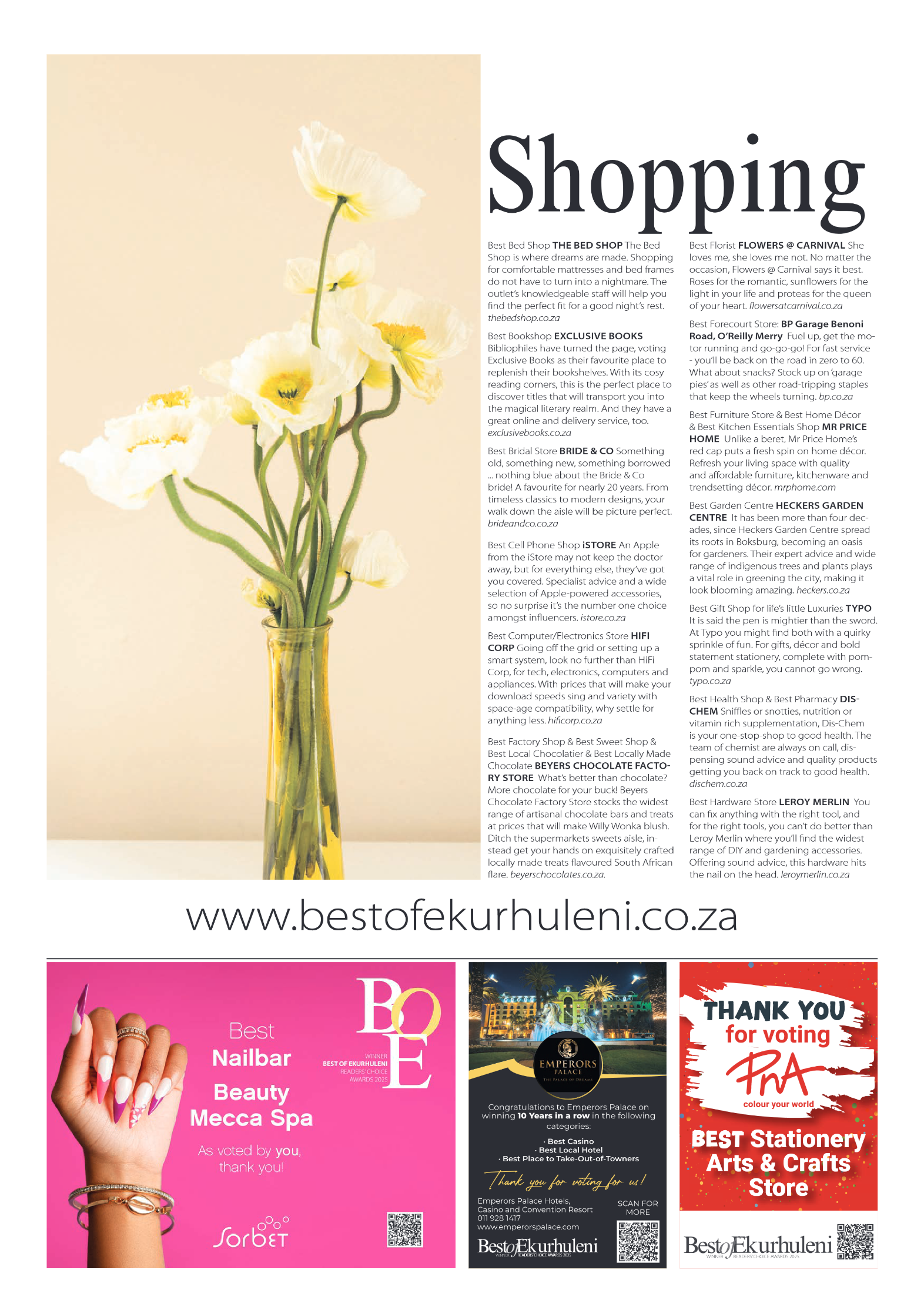 Best of Ekurhuleni Readers Choice Awards 2025 page 8