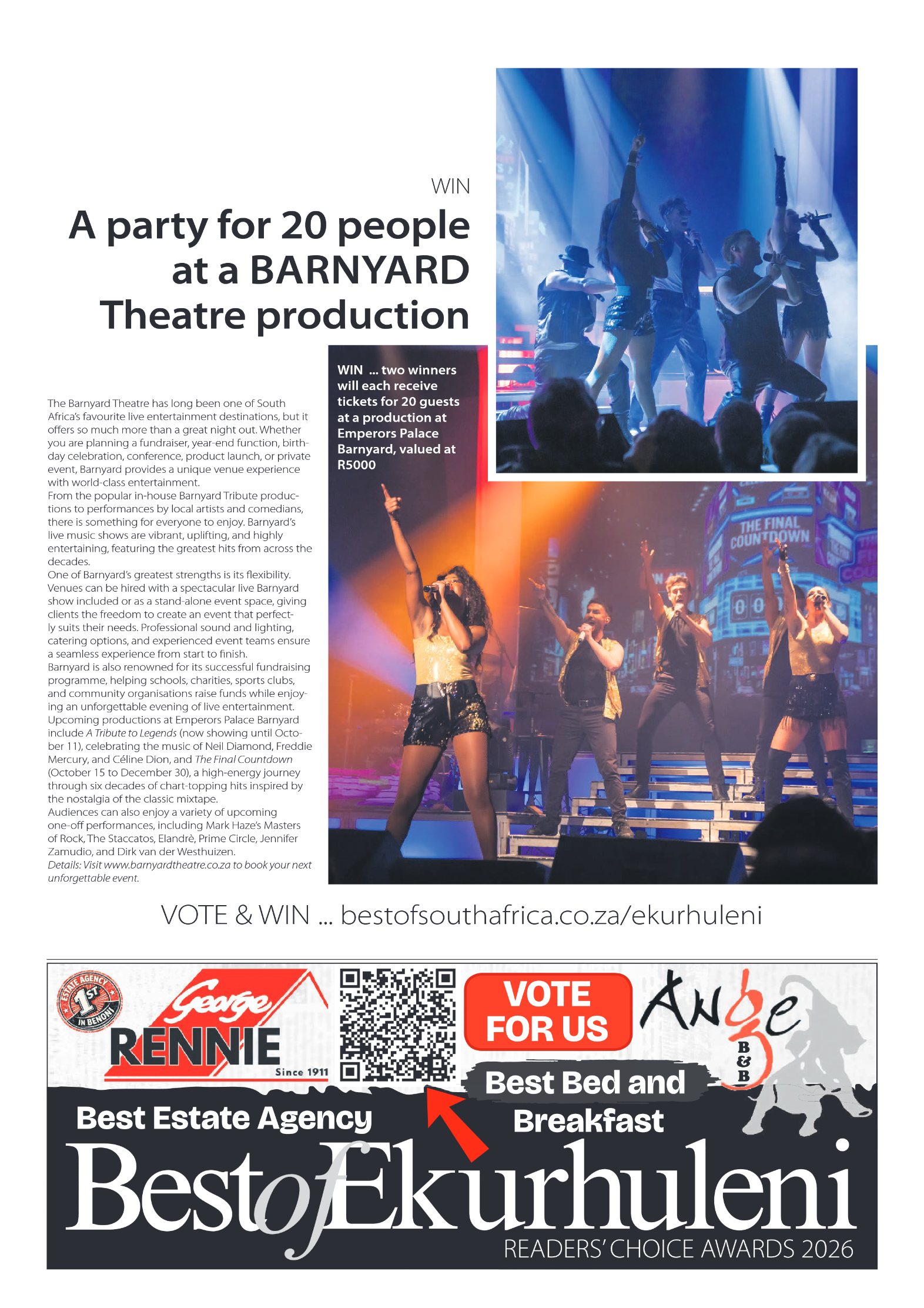 Best of Ekurhuleni Readers Choice Awards 2026 page 9