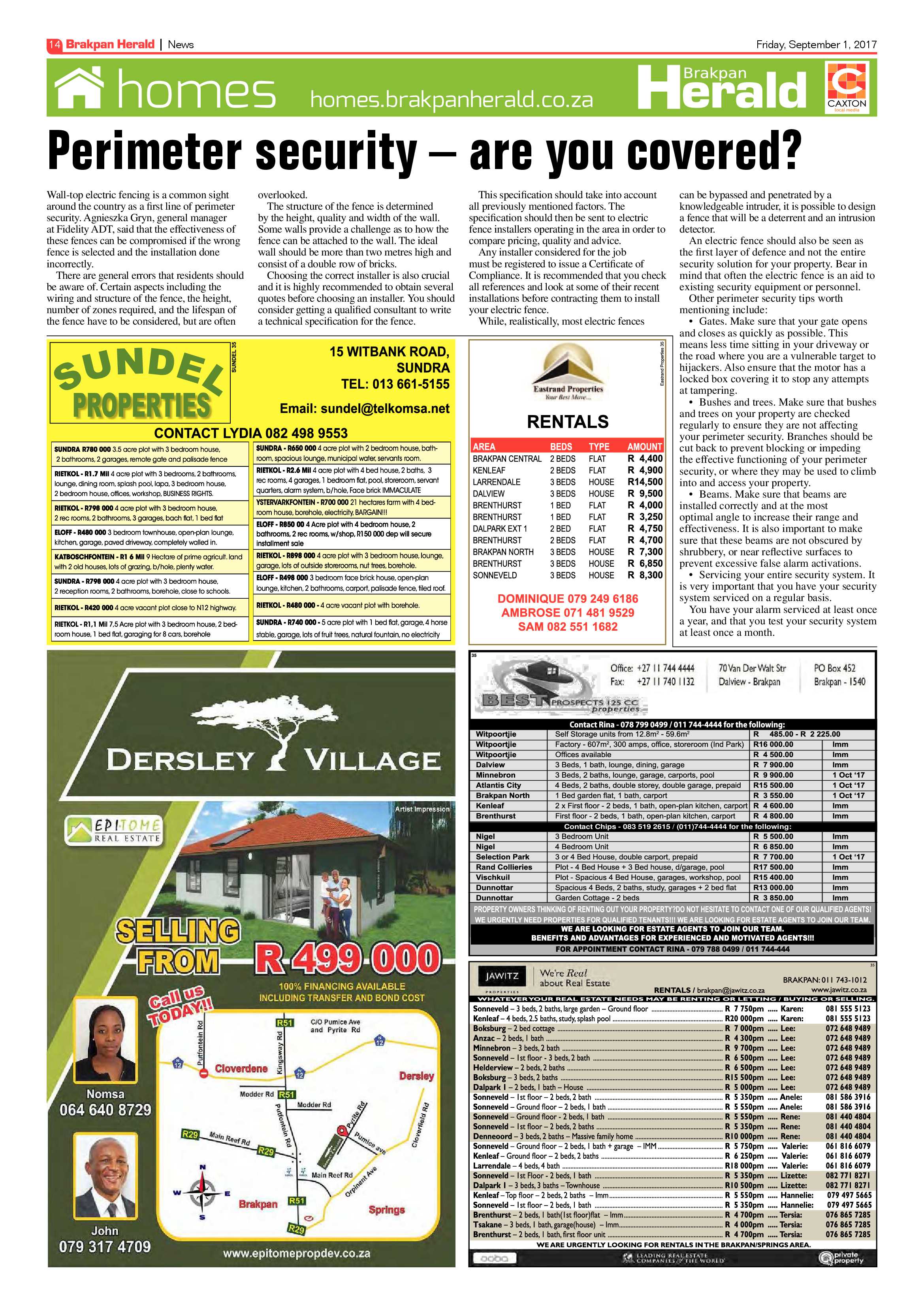 Brakpan Herald 01 September 2017 page 14