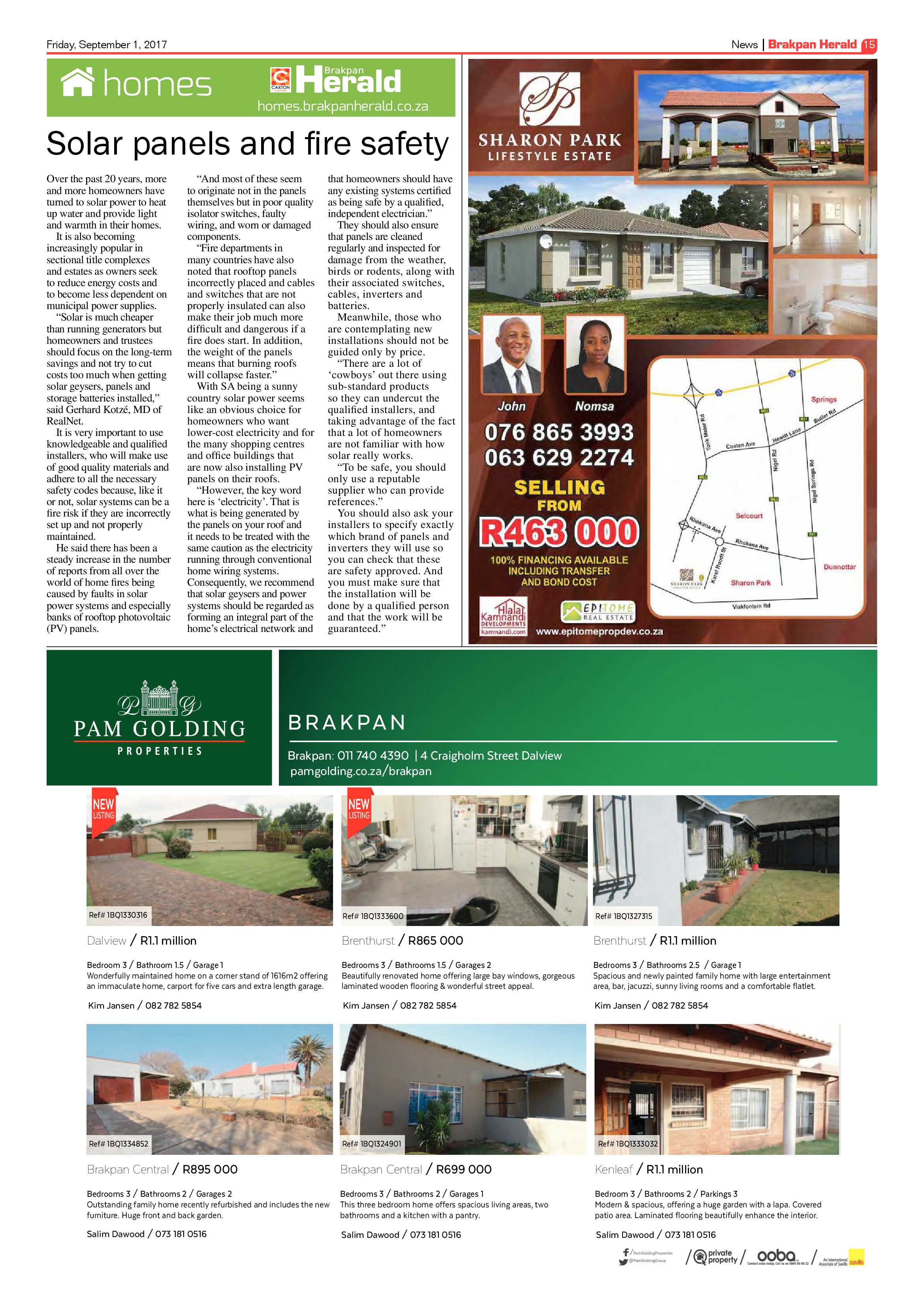 Brakpan Herald 01 September 2017 page 15