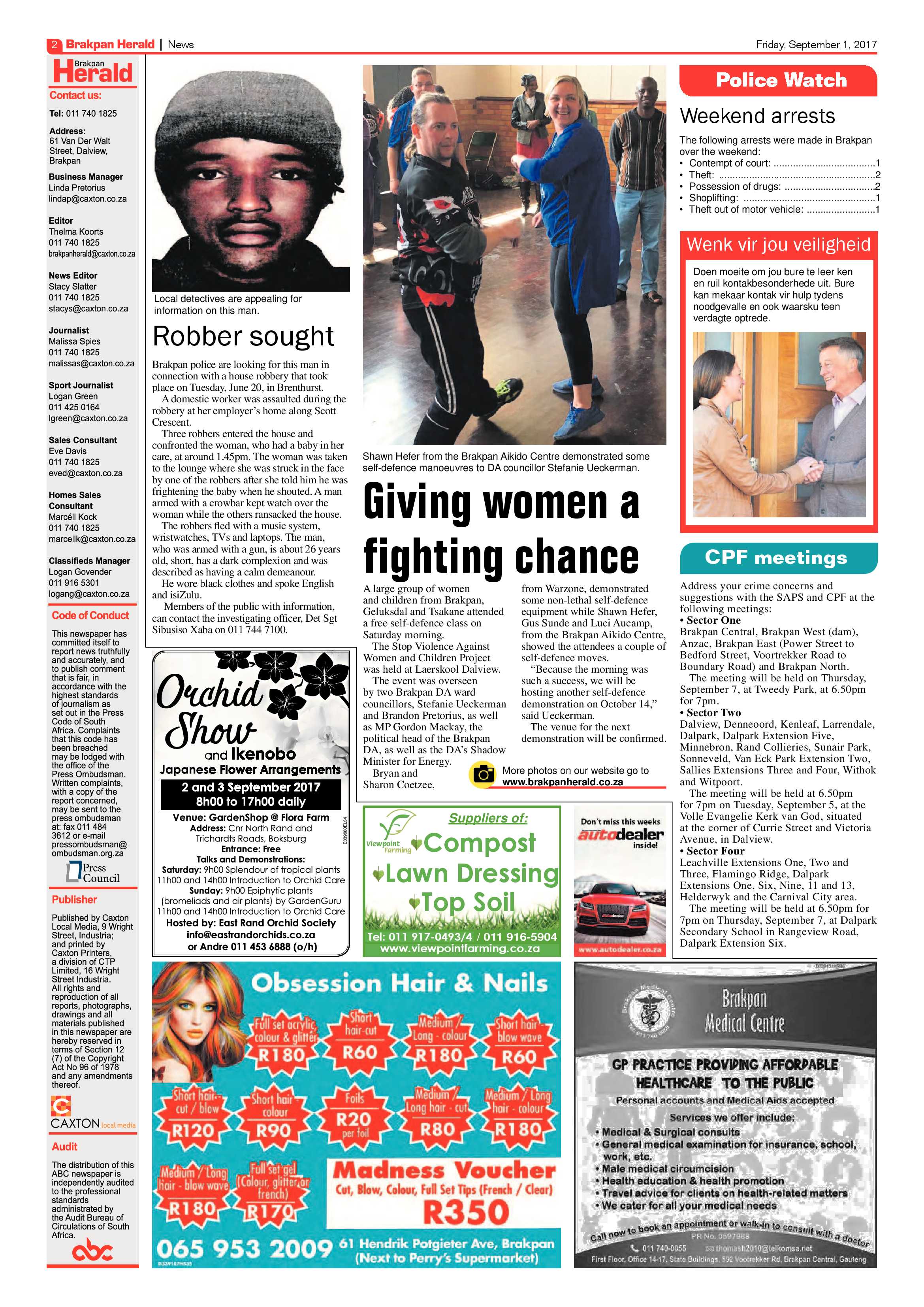 Brakpan Herald 01 September 2017 page 2