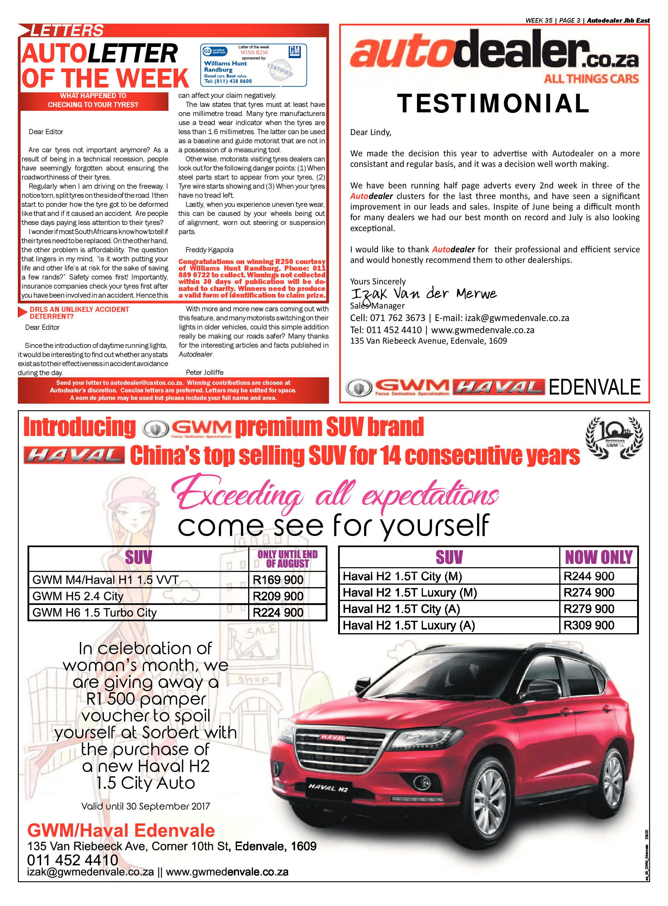 Brakpan Herald 01 September 2017 page 23