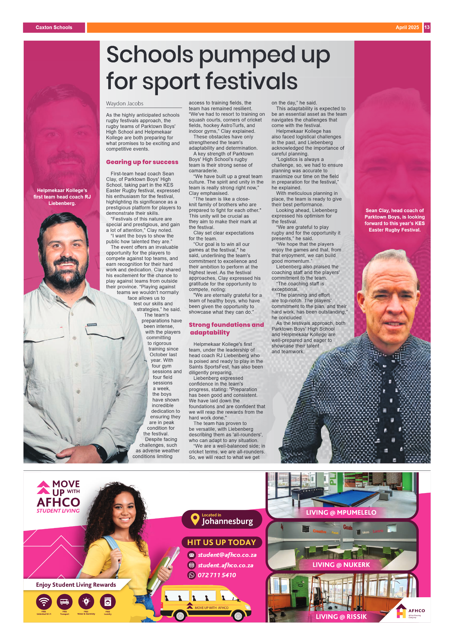 Caxton Schools – 1 April 2025 – Volume 1 page 13