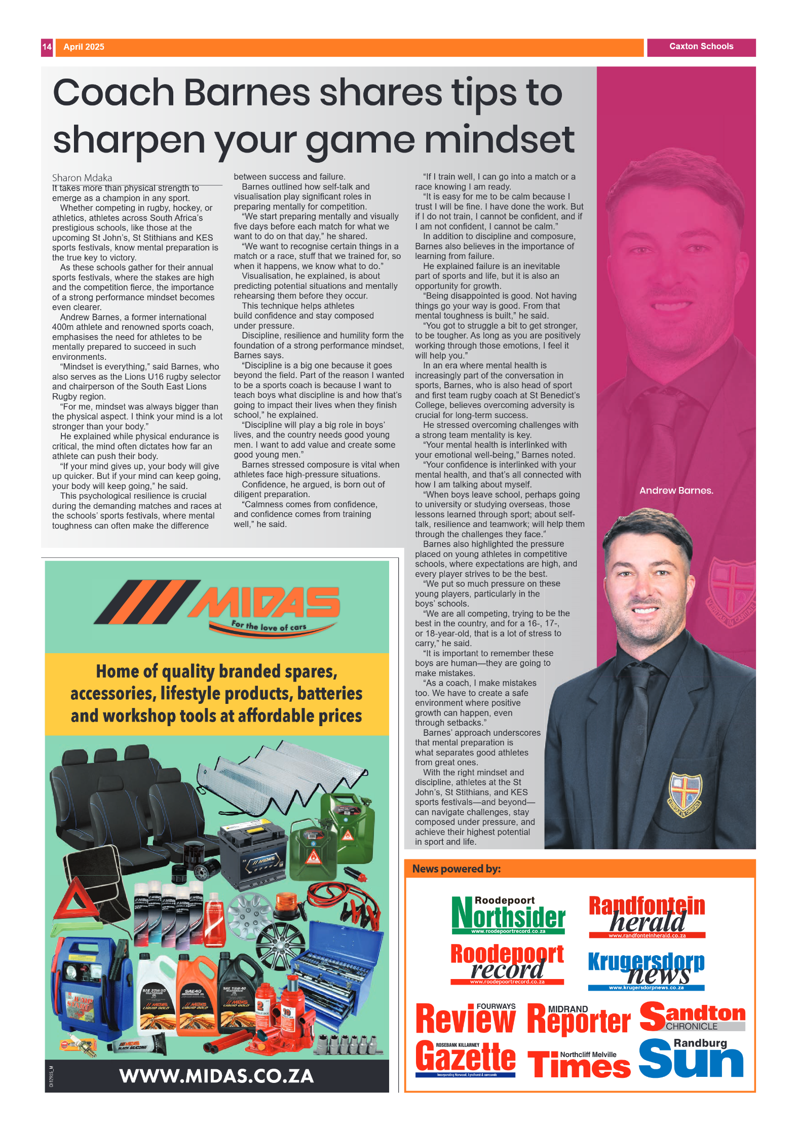 Caxton Schools – 1 April 2025 – Volume 1 page 14