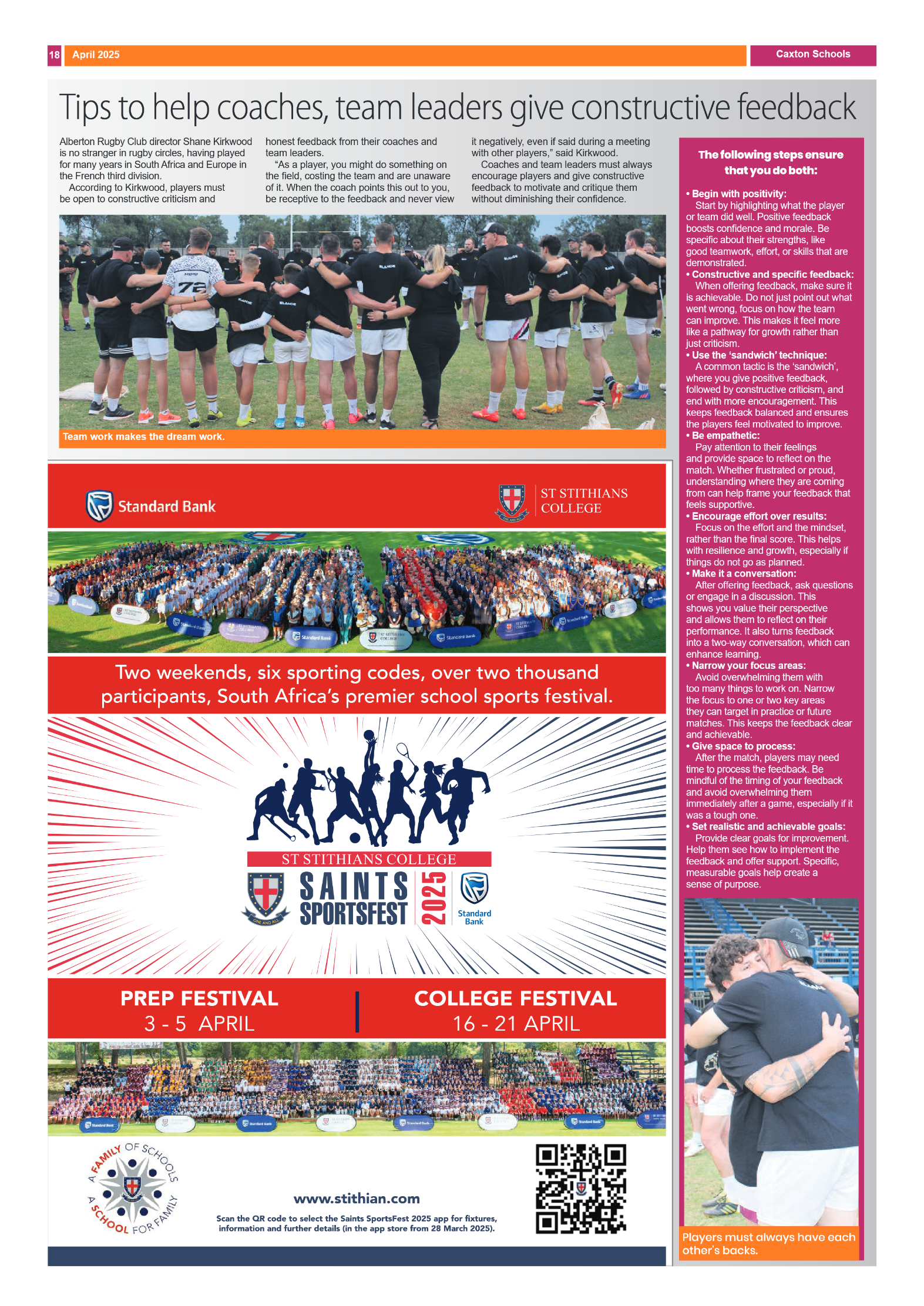 Caxton Schools – 1 April 2025 – Volume 1 page 18