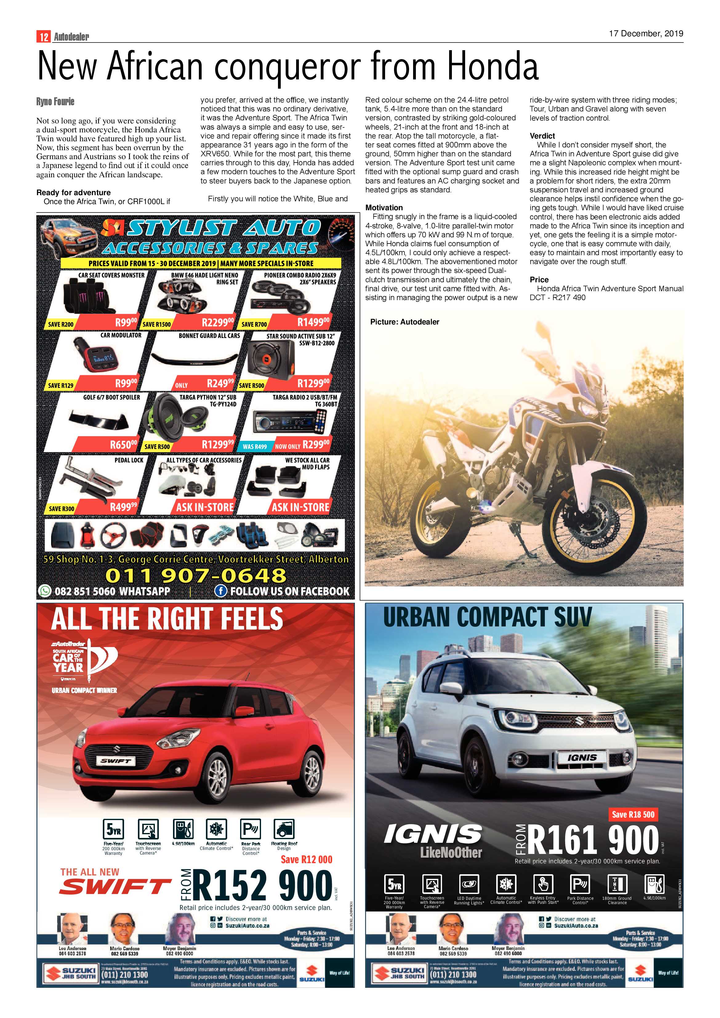 Southern Courier 17 December 2019 page 12
