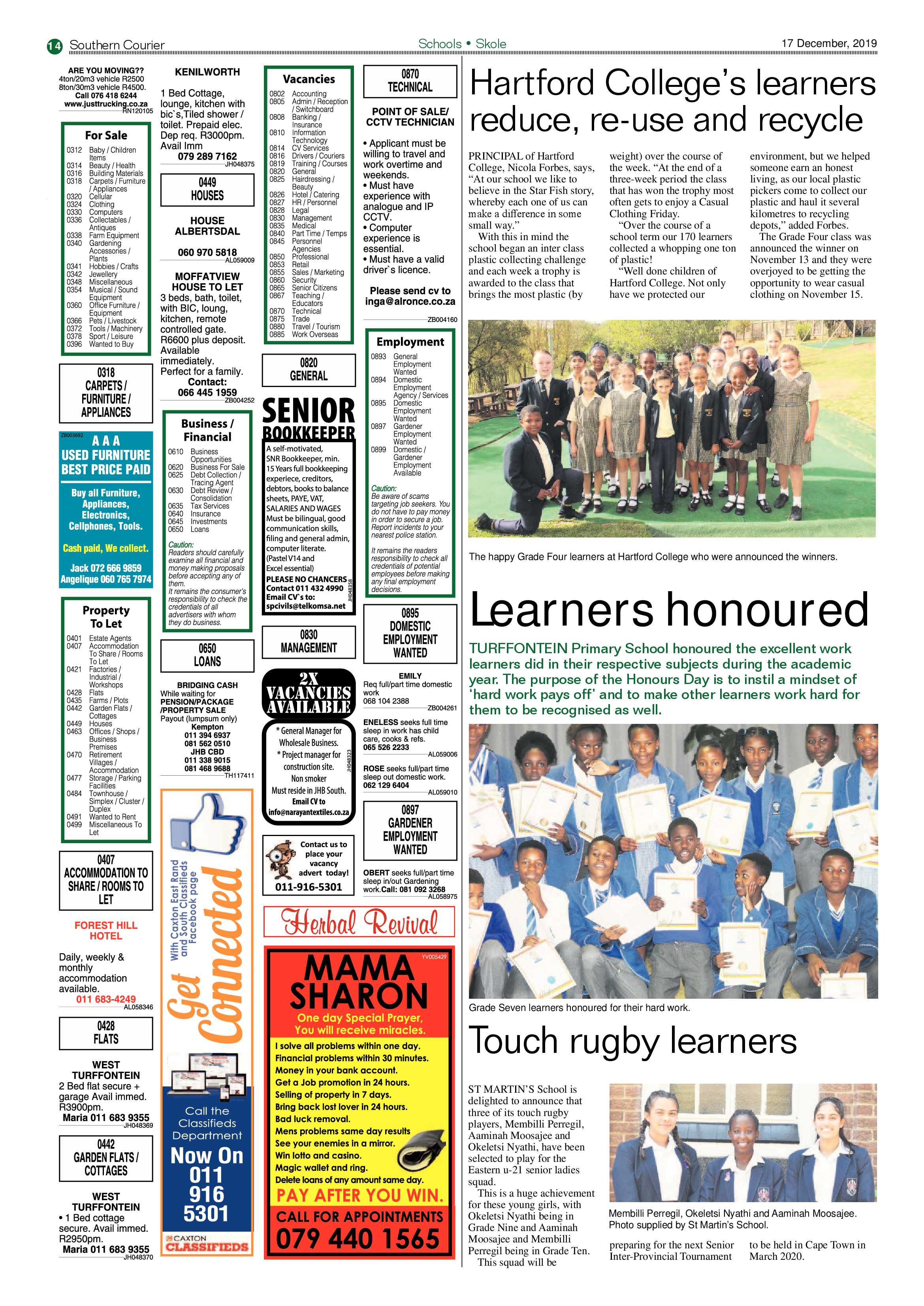 Southern Courier 17 December 2019 page 14