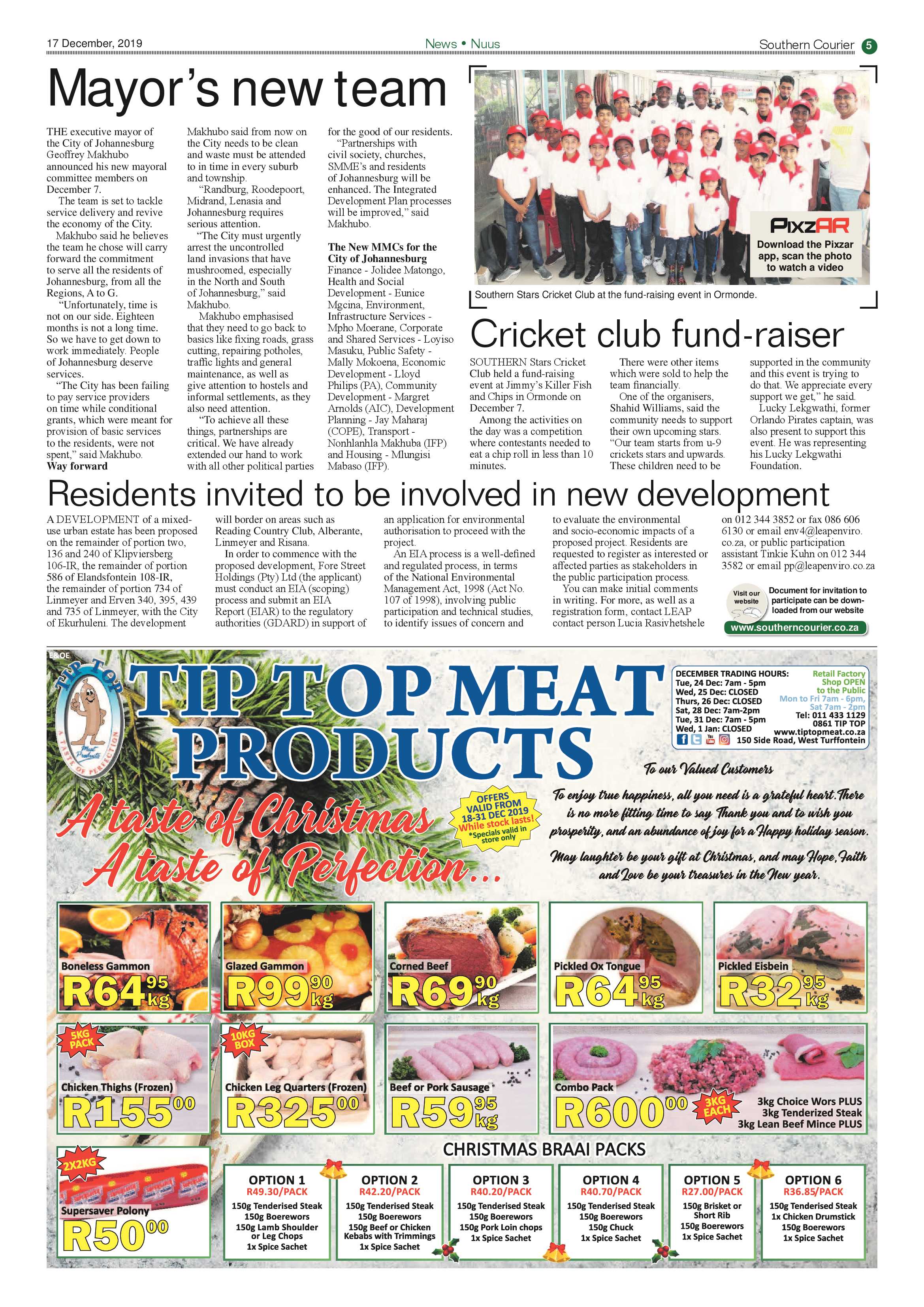 Southern Courier 17 December 2019 page 5